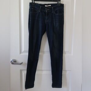 Levi Dark Indigo Skinny Jeans 711 size 26